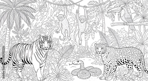 animals in the jungle