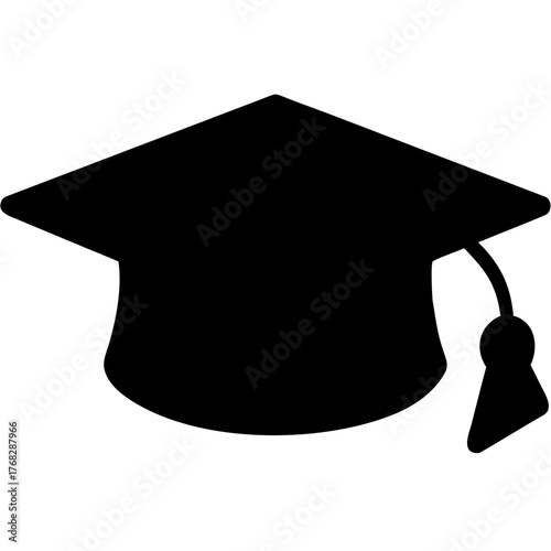 Celebrate academic achievement with this graduation cap, perfect for graduation announcements, school events, or educational materials, a symbol of success