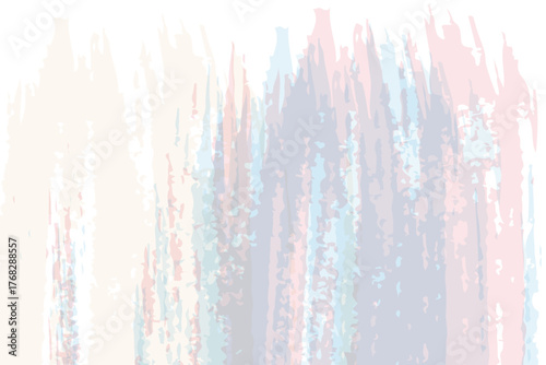  Layers of translucent color in mint and peach build a complex, dreamlike scene, perfect for creative projects. Vecter abstract background