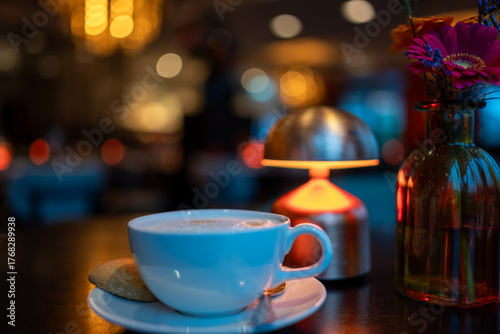 Close-up of coffee on table