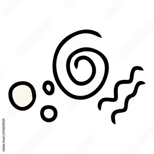 cartoon simple element design. groovy the, valentine, solid color. Hand-Drawn Valentine's Day Doodle Collection Featuring Hearts, Ice Cream, and Sweet Treats