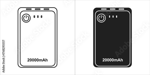 Power bank 20000mah icon