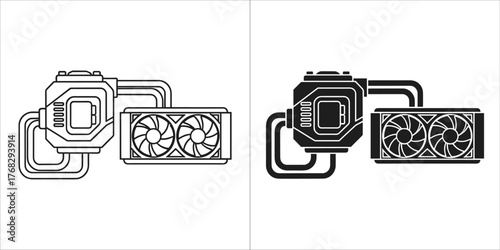 Computer graphics card cooler