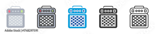 amplifier icon set multi style various collection
