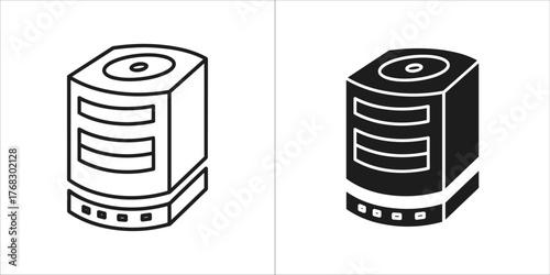 Server rack unit icon