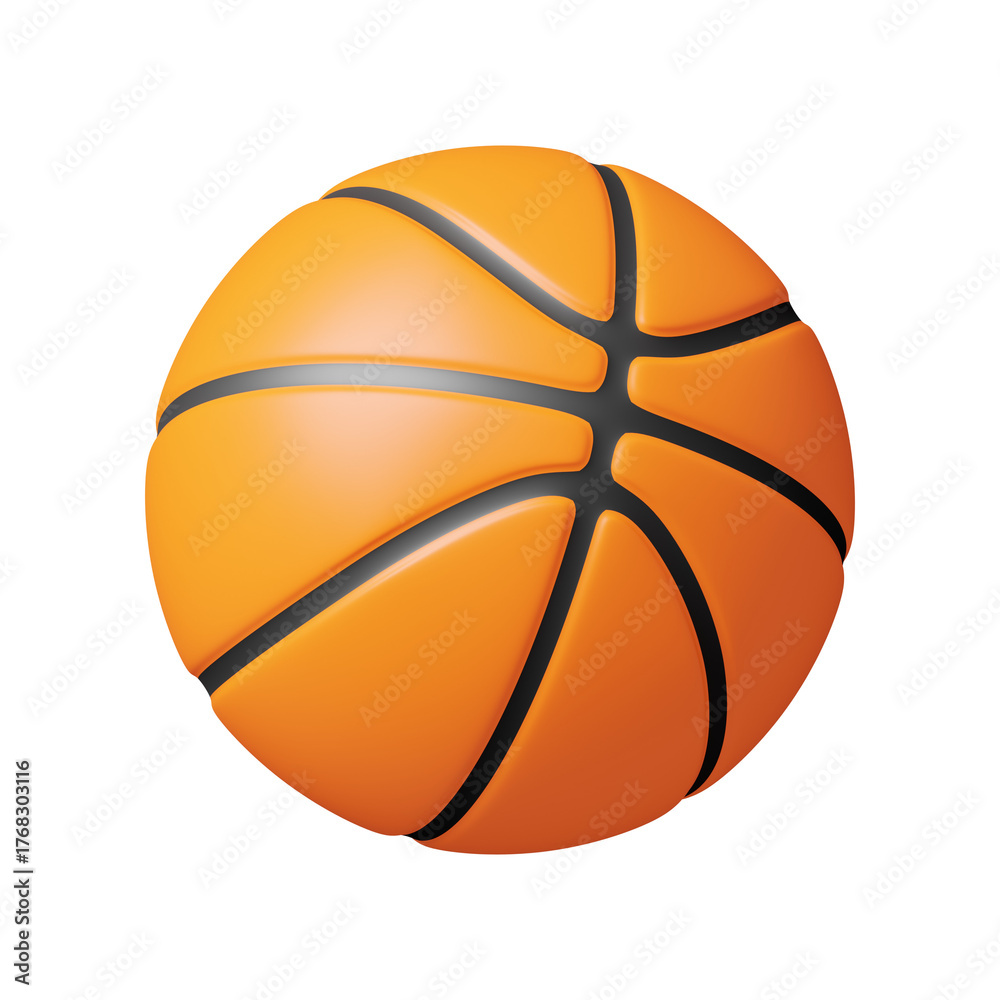 Fototapeta premium Basketball Sport Icon 3D