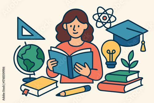 Online Learning Concept Art