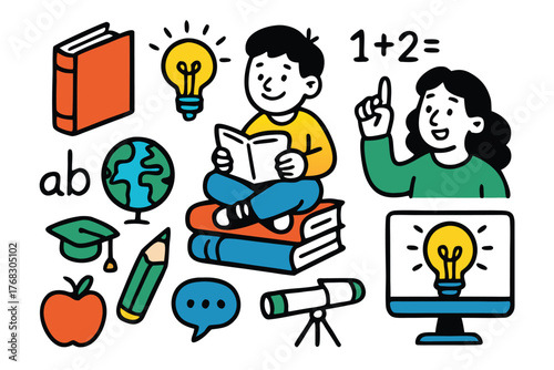 Online Learning Concept Art