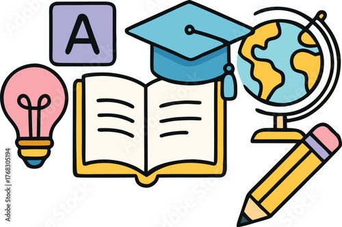 Online Learning Concept Art