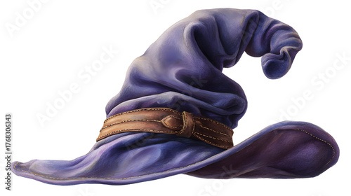 Classic wizard hat watercolor illustration for magical designs and creativity
