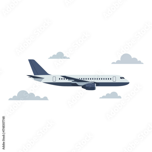 airplane flying over the clouds