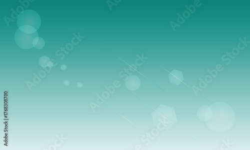 Teal Gradient with Soft Bokeh Particles and Gentle Diagonal Motion. Dreamy glowing circles drift across a fresh aqua fade for airy, calming visuals