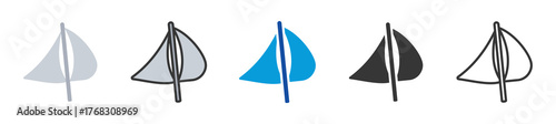 sail icon set multi style various collection