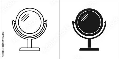 Smart water heater in vector outline style