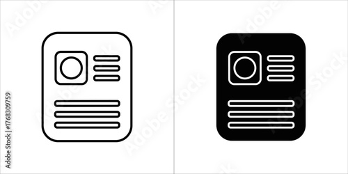 Black and white uninterruptible power supply icon