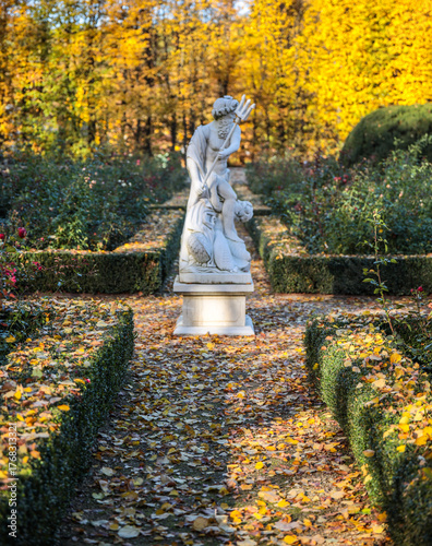 Pałac, Park, Mała Wieś, Poland, mazowieckie , jesień, kolory