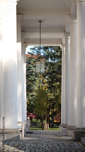 Pałac, Park, Mała Wieś, Poland, mazowieckie , jesień, kolory