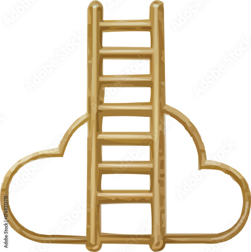 Climb to success with cloud ladder, achieve goals