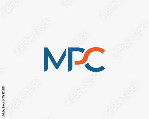 mpc creative logo design vector , modern and minimal mpc logo , simple and digital mpc logo design ,unique mpc pc mc logo