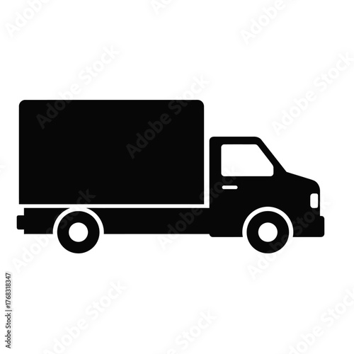 truck isolated on white