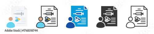 clinical trial icon set multi style various collection