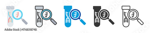 molecular diagnostic icon set multi style various collection