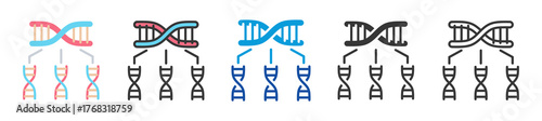 genetic variant icon set multi style various collection