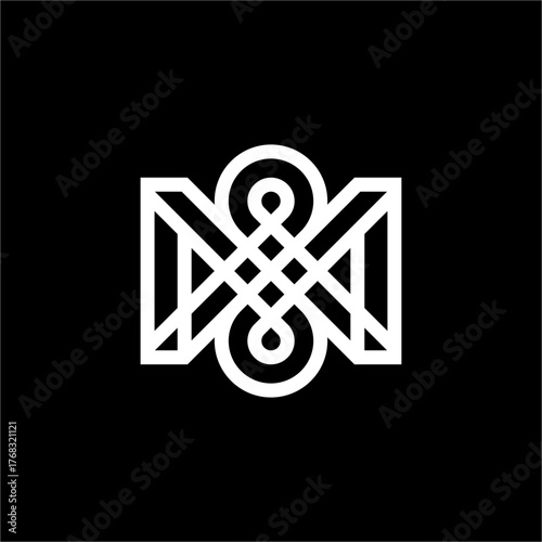 This bold, modern SM/MS logo features a symmetrical, infinite knot. It represents managed security, maximum stability, and a futuristic commitment to perpetual quality and high-end materials.