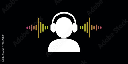 Microphone with sound wave icon. microphone icon with sound waves digital audio recording device.Voice message and podcast symbol.Audio speech podcast mic symbol on transparent background
