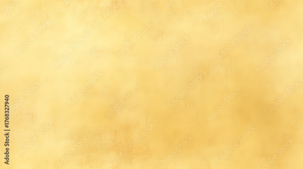 Fototapeta premium Subtle distressed golden yellow background texture with soft light gradients