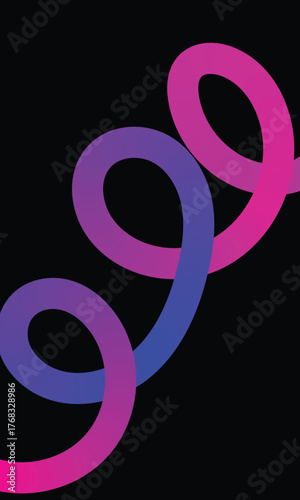 Gradient Flow Wave – Abstract Color Stream on Black Background