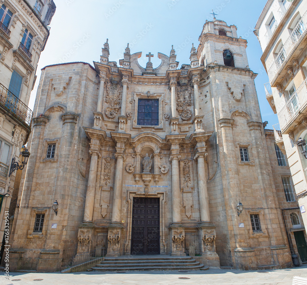 Fototapeta premium Saint Euphemia church. Ourense, Galicia, Spain