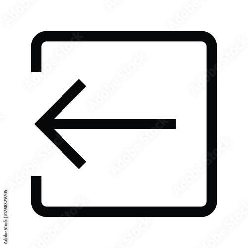Free Download Outline exit icon for logout, leaving, or signing out. - GFXLoad