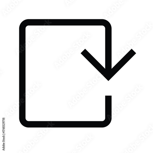 Outline refresh icon for reload, sync, and update functions.