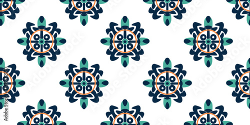 vector illustration seamless oriental texture with geometric ornaments