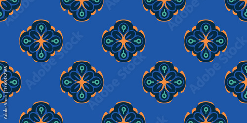 vector illustration luxury oriental pattern seamless decor background