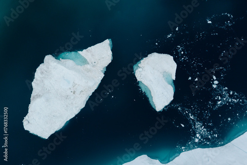 Foto A stunning and surreal landscape unfolds in Greenland's UNESCO World Heritage Ilulissat Icefjord