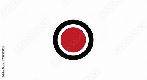 Red circle with black outline on white background, record button. Free Download Red circle with black outline on white background, record button. - GFXLoad