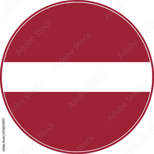 Free Download Latvia Circle Flag, Latvia Flag Icon - GFXLoad