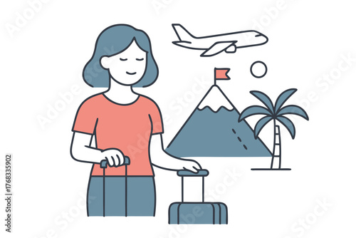 Travel and tour vector art work