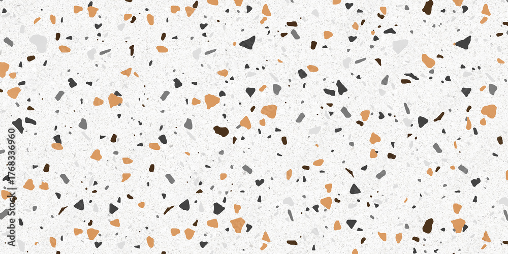 Fototapeta premium terrazzo floor pattern. white colourful terrazzo pattern texture background.