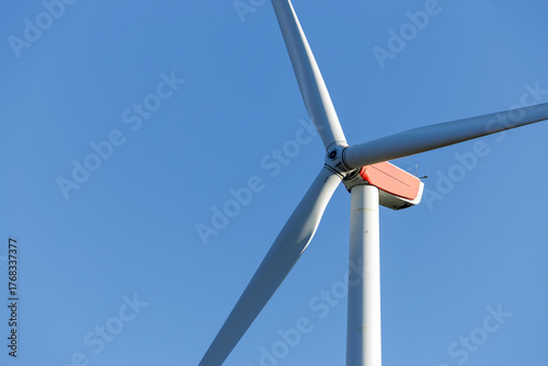 Wind Turbine Under Blue Sky