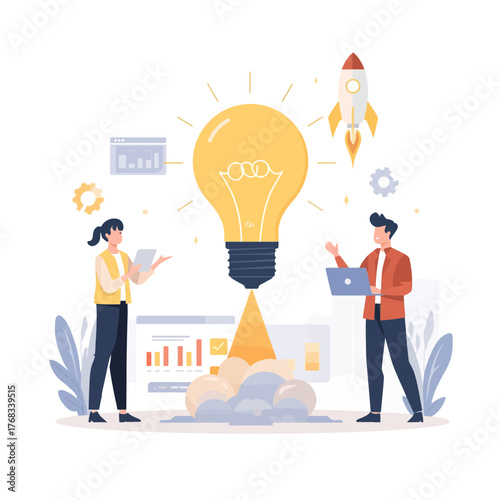 Teamwork and Innovation Launching Ideas for Success with Collaboration and Creativity