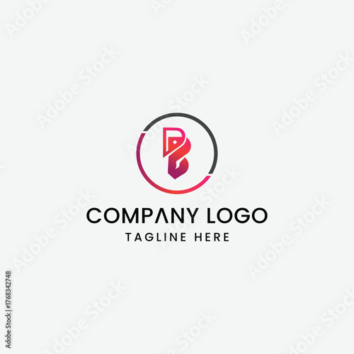 Initial Letter abstract logo Design Outstanding Creative Modern Symbol  Sign