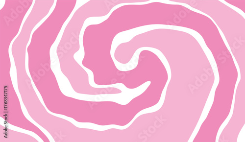 Pink melting texture swirl vector pattern. Abstract  psychedelic vector background. Distorted groovy lines bg.