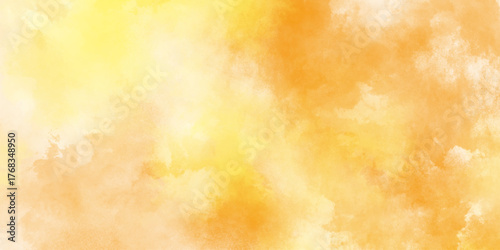Abstract magenta shades aquarelle illustration orange or yellow gradient color white background, muted orange and yellow abstract watercolor, Soft Pastel background blurred colors.