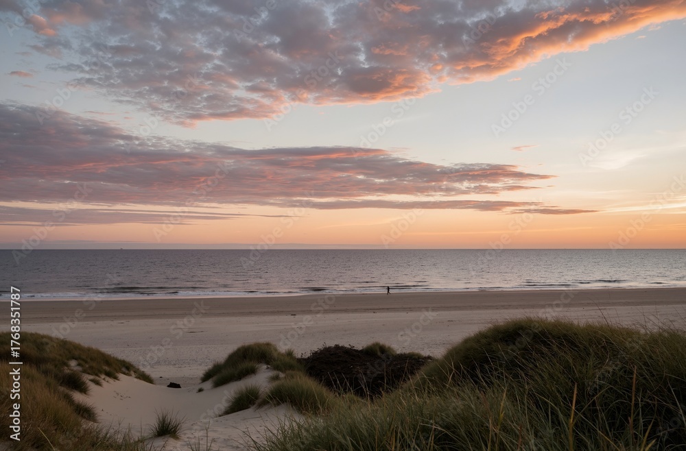 Obraz premium sunset at the beach