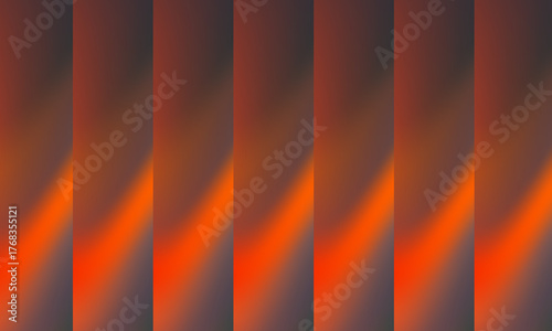 Abstract warm gradient of vibrant orange and deep red vertical stripes creating a sense of flowing energy and light