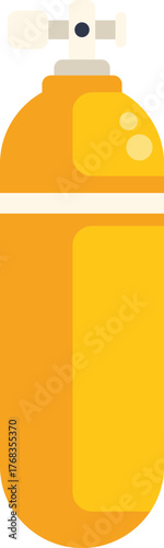 Oxygen cylinder ensuring the safety of divers by providing them with air underwater