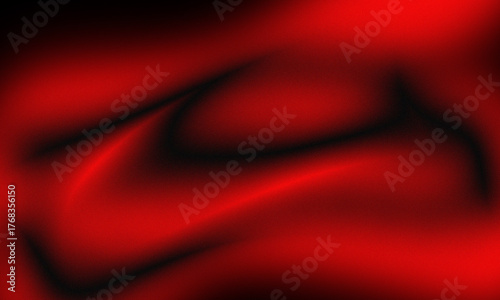 Stunning scarlet fabric background with elegant black shadows creates a dramatic, vibrant texture perfect for luxurious designs and passionate creative projects